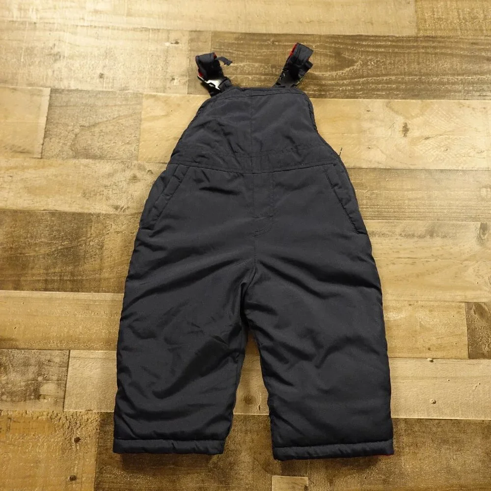 OshKosh B’gosh Snow Bib Overalls Baby/Toddler 24M Navy Insulated Winter